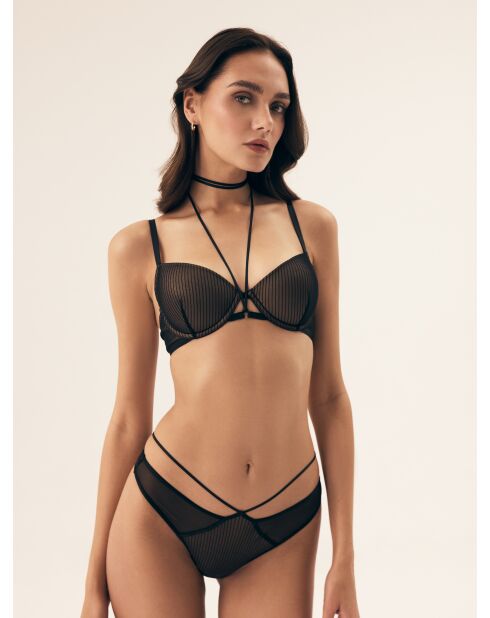 Soutien-gorge rembourrés Brittany noir/or