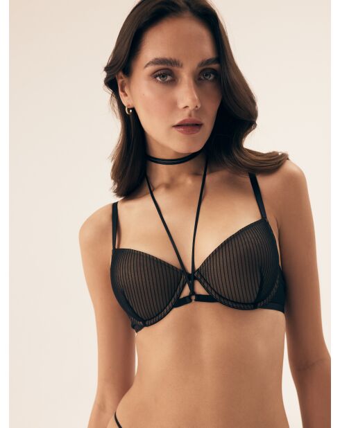 Soutien-gorge rembourrés Brittany noir/or