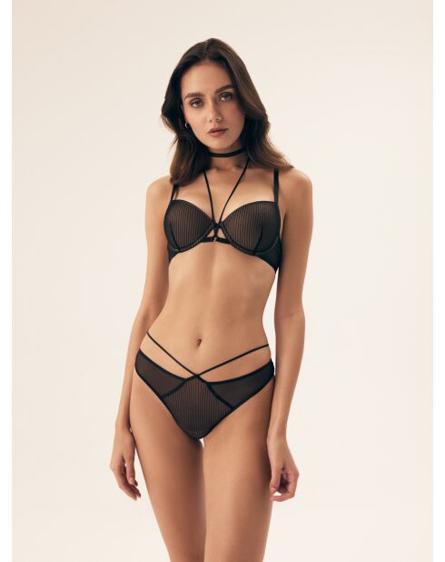 Soutien-gorge rembourrés Brittany noir/or