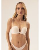 Neuartige cremefarbene, gepolsterte BHs