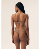 Soutien-gorge rembourrés Brillant marron doré