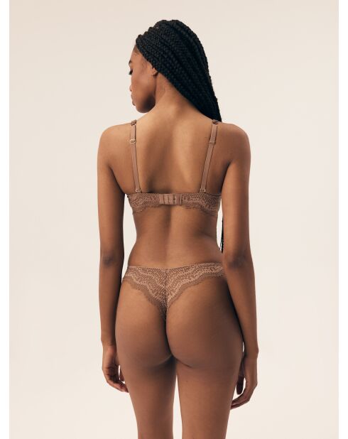 Soutien-gorge rembourrés Brillant marron doré