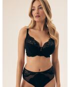 Blaubeer-schwarze Soft-BHs