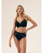 Blaubeer-schwarze Soft-BHs