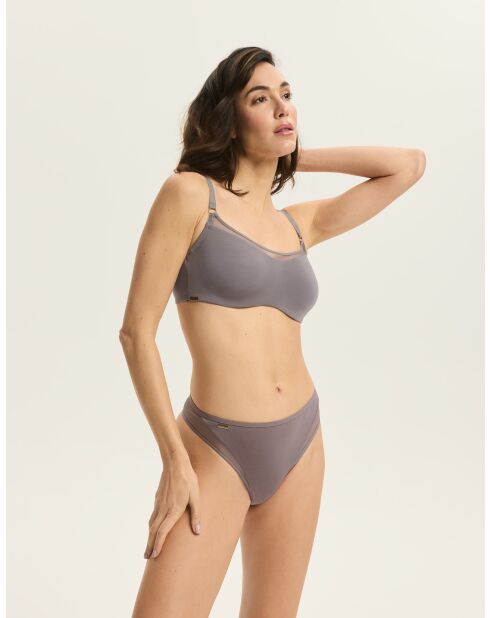 Weicher BH Blissy, grau