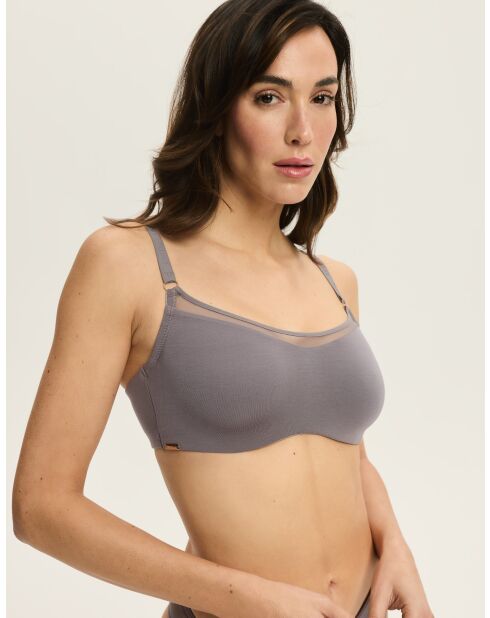 Weicher BH Blissy, grau