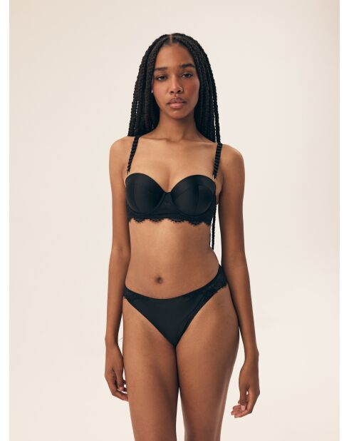 Braguitas negras brillantes