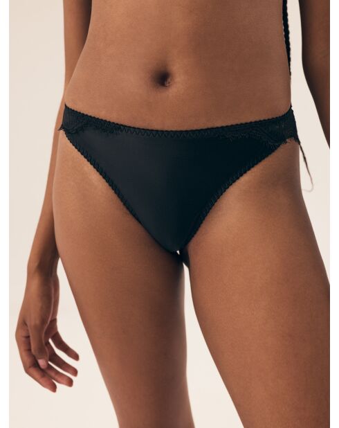 Braguitas negras brillantes