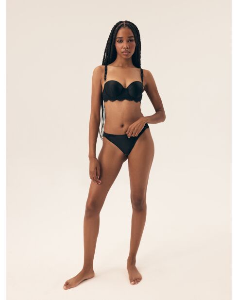 Braguitas negras brillantes