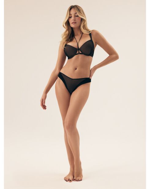 Culotte Brittany noir/or