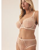 Batty creme hoge broek