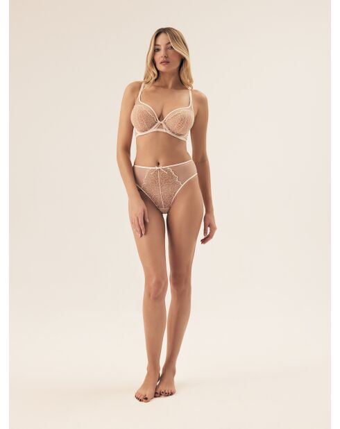 Batty creme hoge broek