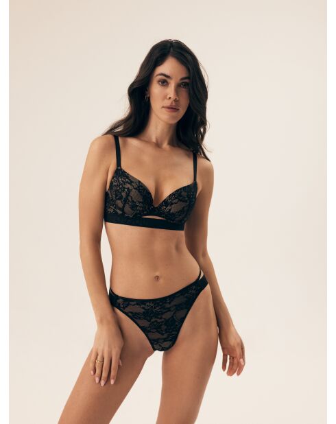 Soutien-gorge rembourrés Bisous noir