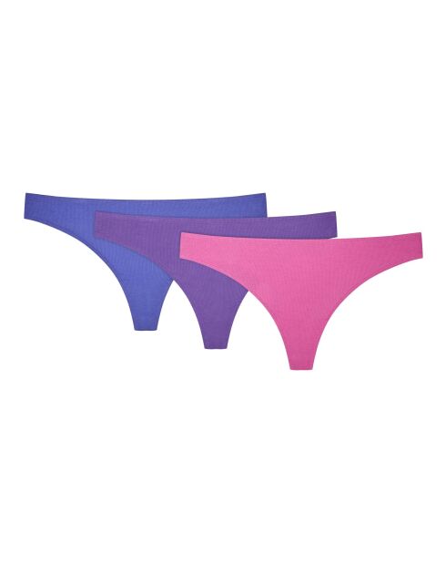 Lot de 3 strings Lanet multicolore