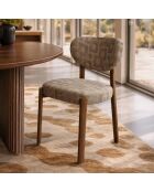 Set de 2 sillas Suzie taupe - 55x48x80,5 cm