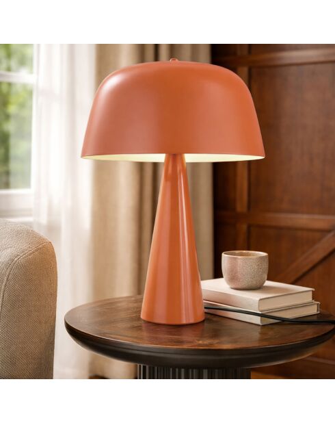Lampe à poser Kalysta orange - 30x30x40 cm