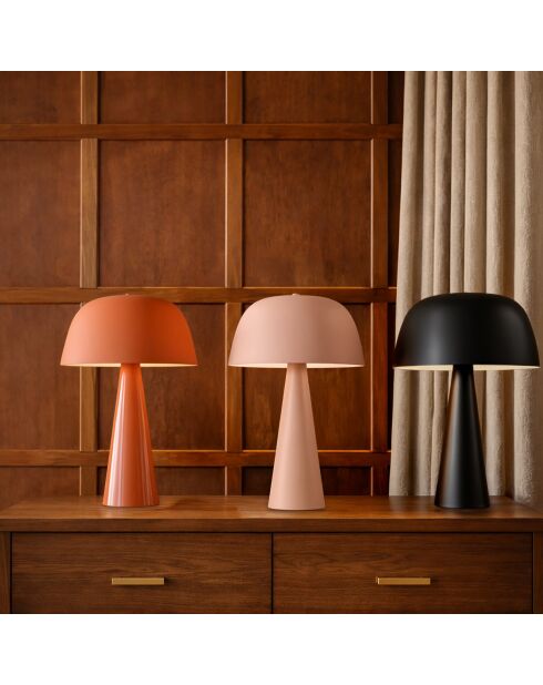 Lampe à poser Kalysta orange - 30x30x40 cm