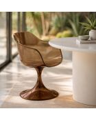 Set de 2 sillones marrones - 63x53x81 cm