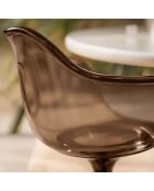 Set de 2 sillones marrones - 63x53x81 cm
