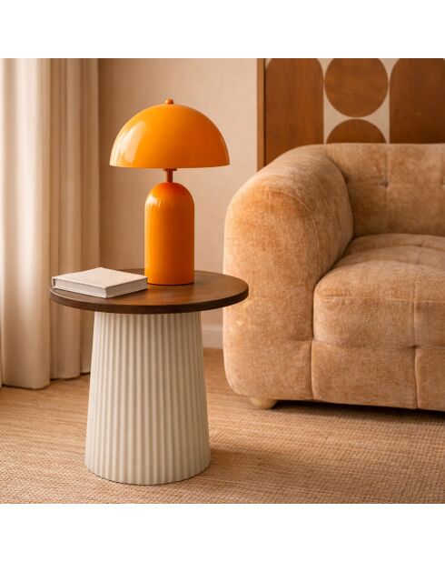 Lampe à poser Chloe orange - 25x25x37cm