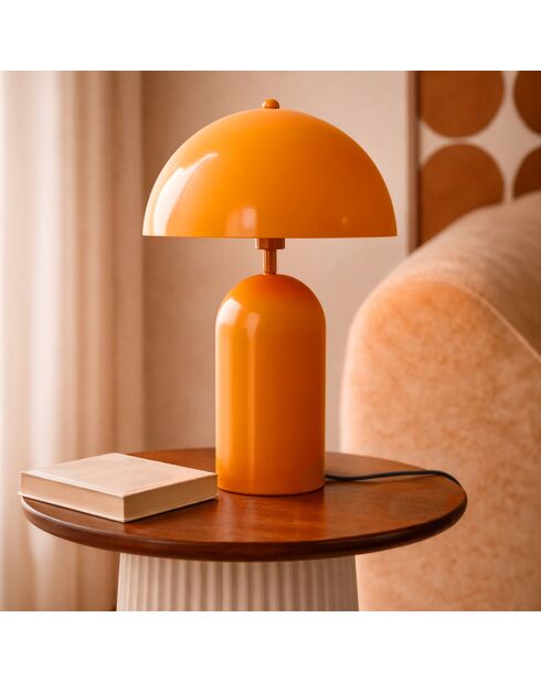 Lampe à poser Chloe orange - 25x25x37cm