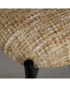 Ensemble table  fauteuils suzan Jaune/Naturel - D.200cm