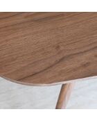 Ensemble table  fauteuils suzan Jaune/Naturel - D.200cm