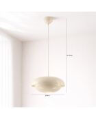 Chloe beige Hängeleuchte - 40 x 40 x 176,5 cm