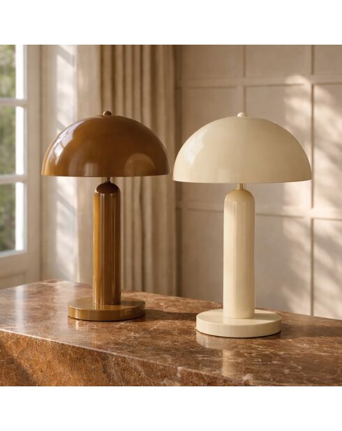 Lampe Kyra beige - 30x30x46 cm