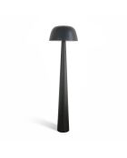 Kalysta mattschwarze Stehlampe aus Metall 40x40x150cm
