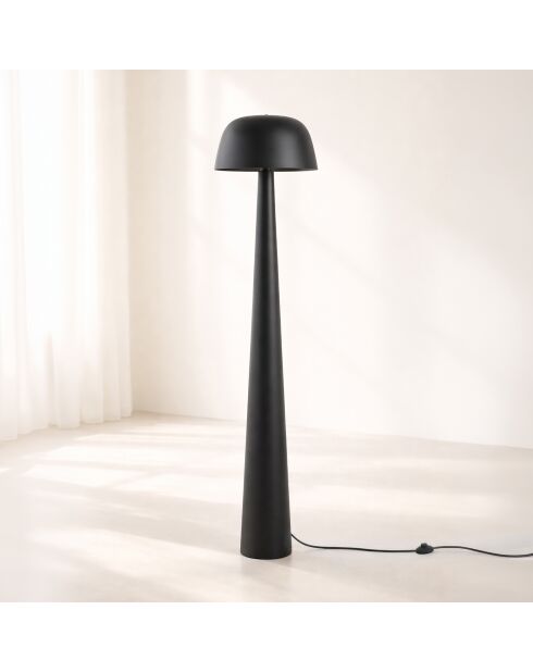 Kalysta mattschwarze Stehlampe aus Metall 40x40x150cm