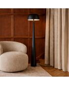 Kalysta mattschwarze Stehlampe aus Metall 40x40x150cm