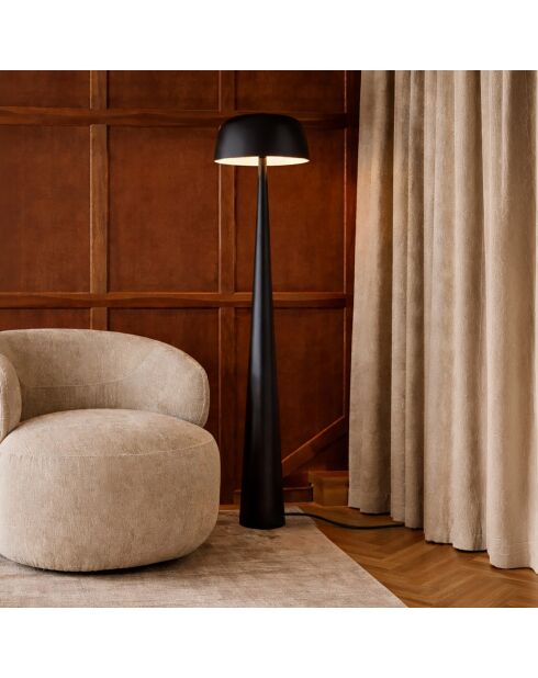 Kalysta mattschwarze Stehlampe aus Metall 40x40x150cm