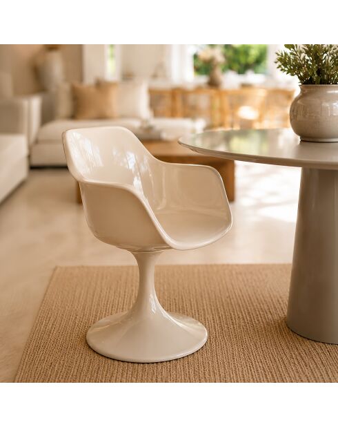 Lot de 2 fauteuils Glam beiges - 63x53x81 cm