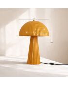 Lampe à poser Thalia jaune - 25x25x36cm