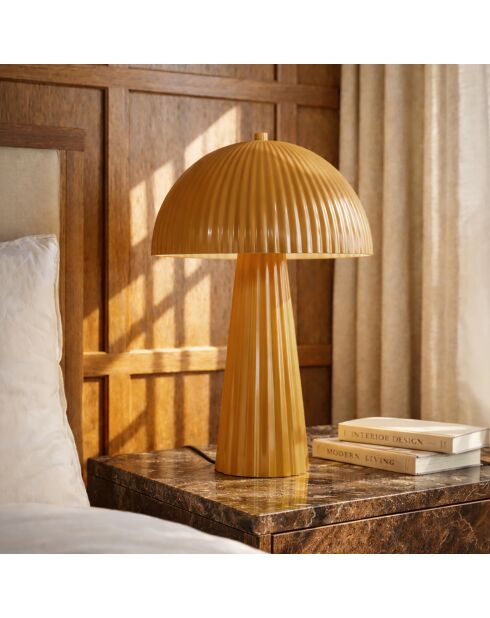 Lampe à poser Thalia jaune - 25x25x36cm