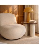 Lampe à poser Thalia jaune - 25x25x36cm