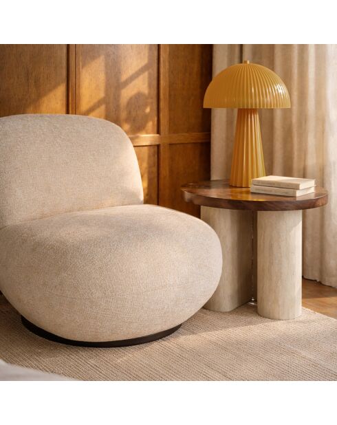Lampe à poser Thalia jaune - 25x25x36cm