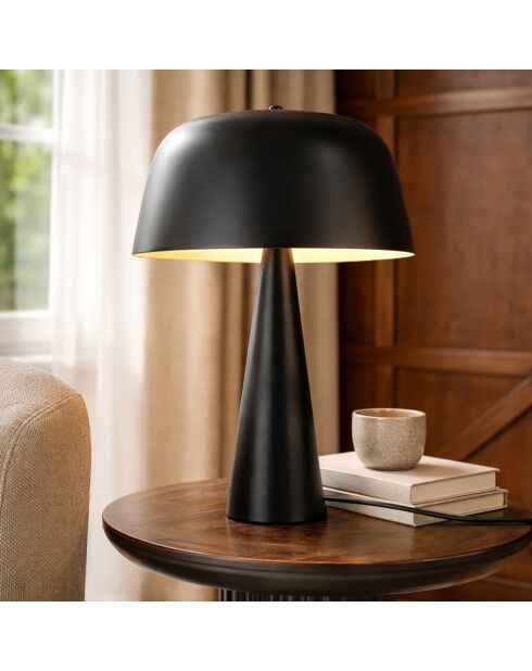 Kalysta Tischlampe schwarz - 30x30x40 cm