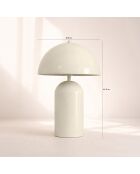 Lampe à poser Chloe beige - 25x25x37cm