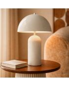 Lampe à poser Chloe beige - 25x25x37cm