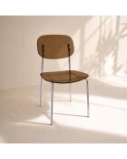 Lot de 2 chaises  Glam marron - 49x42x78cm