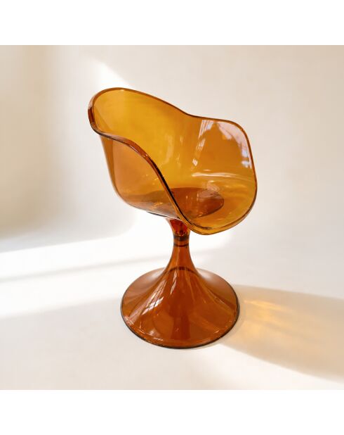 Lot de 2 fauteuils Glam orange - 62x53x81 cm