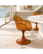 Set de 2 sillones Glam naranjas - 62x53x81 cm