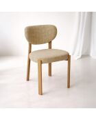 Set de 2 sillas Suzie beige - 55x48x80,5 cm
