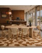 Set de 2 sillas Suzie beige - 55x48x80,5 cm