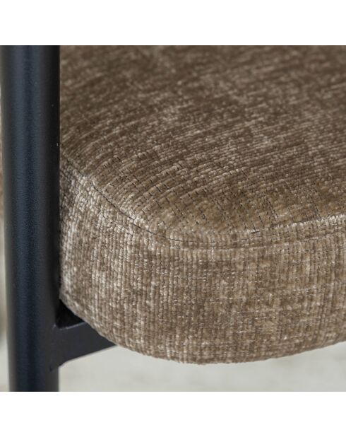 Ensemble table extensible + 6 fauteuils colette coffee - D.180/220cm