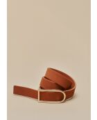 Ceinture en daim Ivis 1 camel