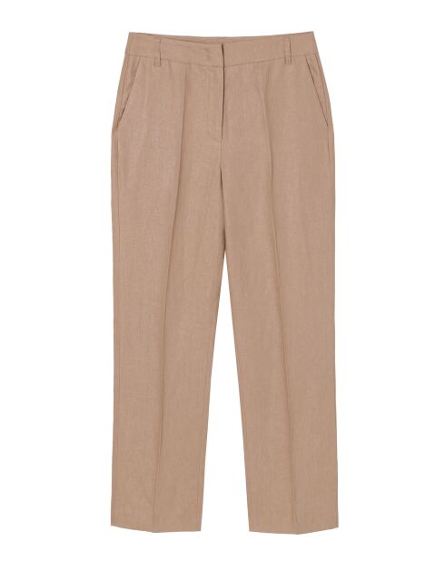 Beigefarbene Leinenhose Lanka 2