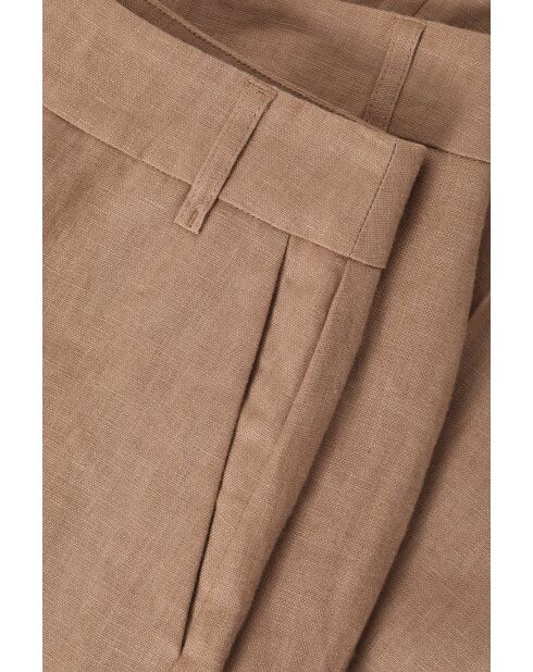 Beigefarbene Leinenhose Lanka 2